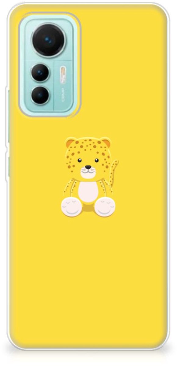 Xiaomi 12 Lite Telefoonhoesje met Naam Baby Leopard