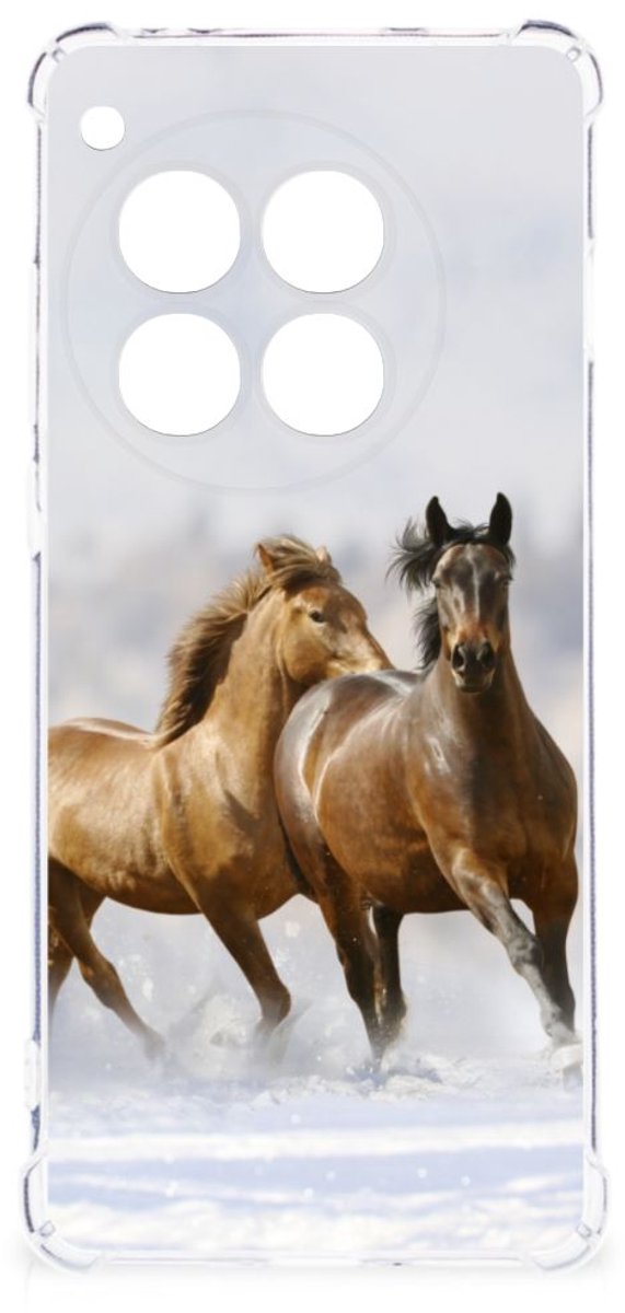 TPU Case Anti-Shock voor OnePlus 12 Case Anti-shock Paarden