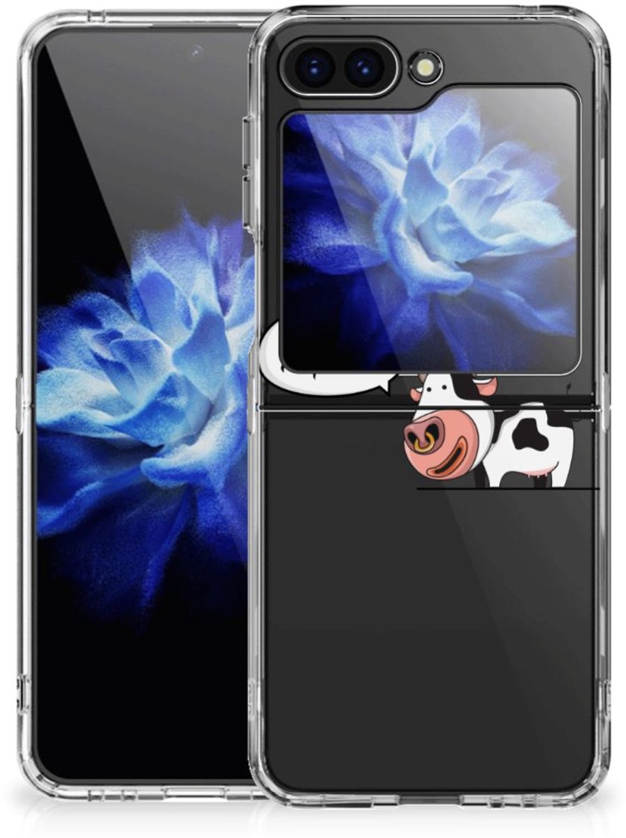 Samsung Galaxy Z Flip 5 Telefoonhoesje met Naam Cheeky Cow