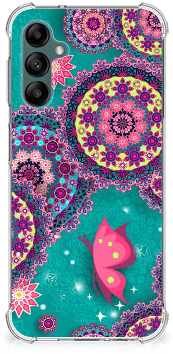 Samsung Galaxy A14 5G/4G Back Cover Cirkels en Vlinders