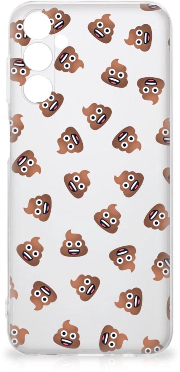 TPU bumper voor Samsung Galaxy M14 Poep Emojis