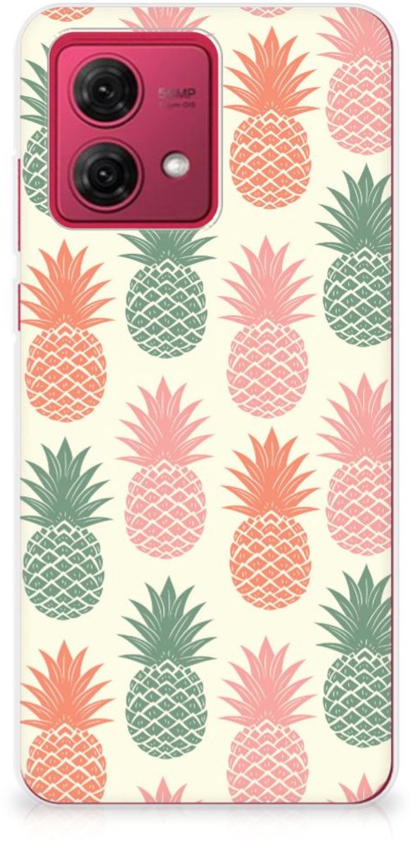 Motorola Moto G84 Siliconen Case Ananas