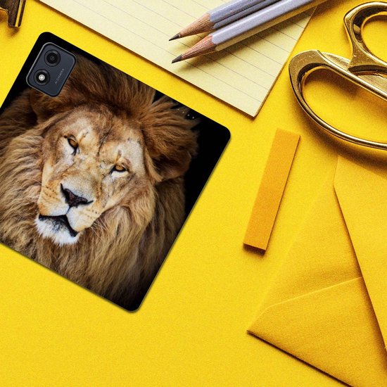 Étui avec support Motorola Moto E13 4G Smart Cover Case Lion