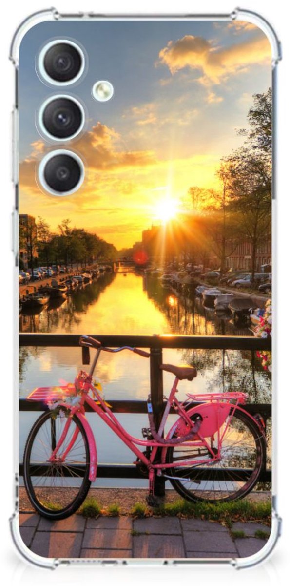 Samsung Galaxy S23 FE Telefoonhoesje met valbescherming Amsterdamse Grachten