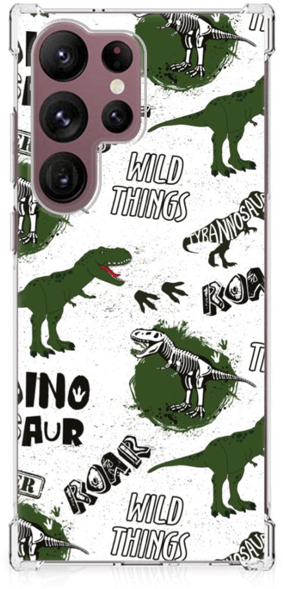 Case Anti-shock voor Samsung Galaxy S23 Ultra Dinosaurus