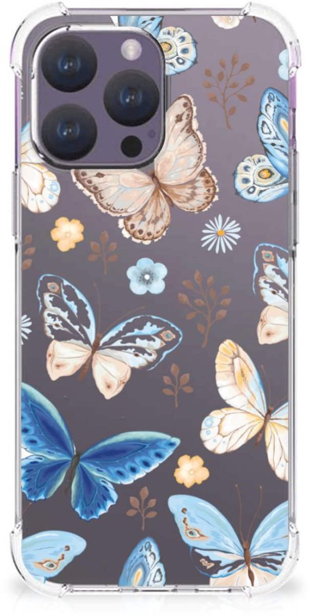 Case Anti-shock voor iPhone 15 Pro Max Vlinder