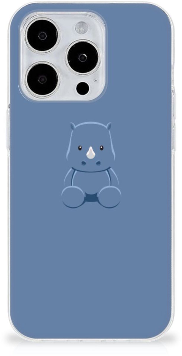 iPhone 15 Pro Max Telefoonhoesje met Naam Baby Rhino
