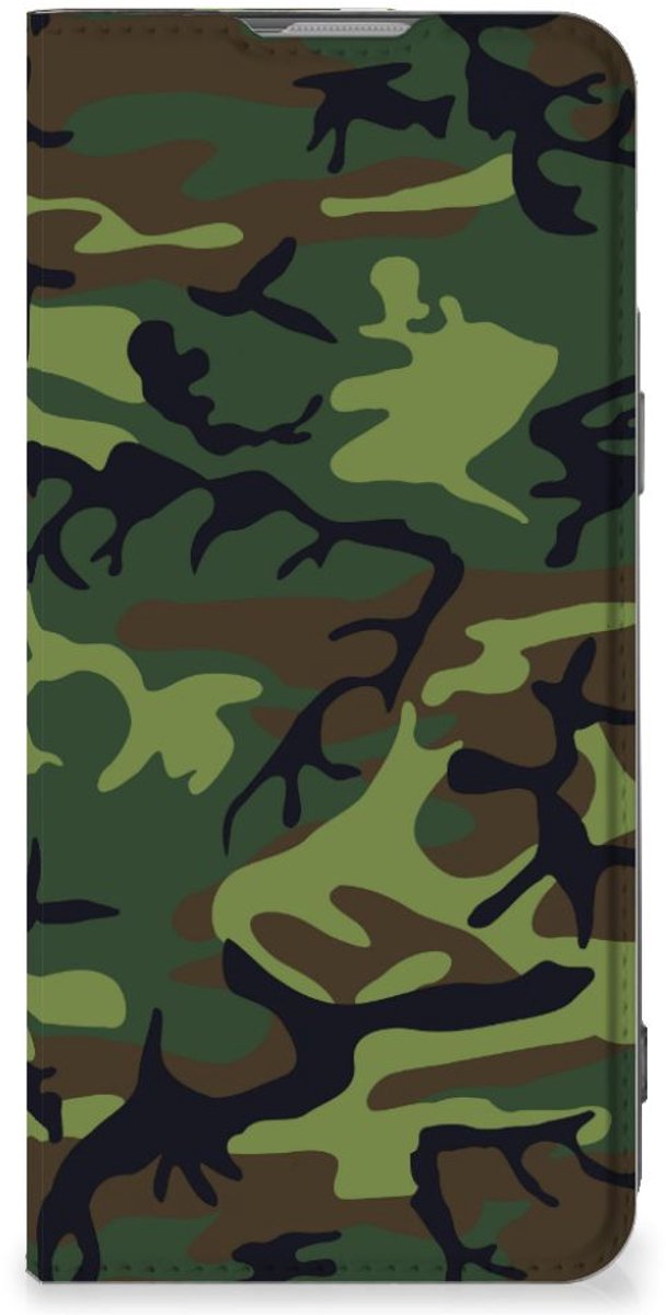 OnePlus Nord 2T Hoesje met Magneet Army Dark