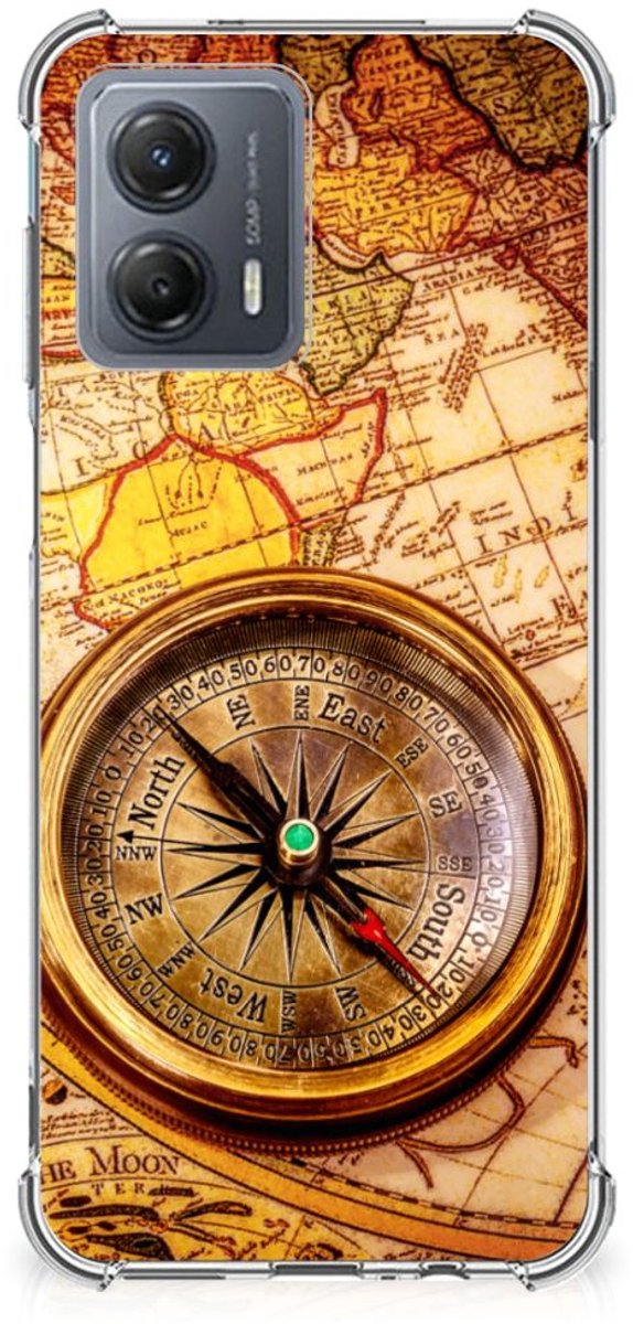 Motorola Moto G53 Telefoonhoesje met valbescherming Kompas