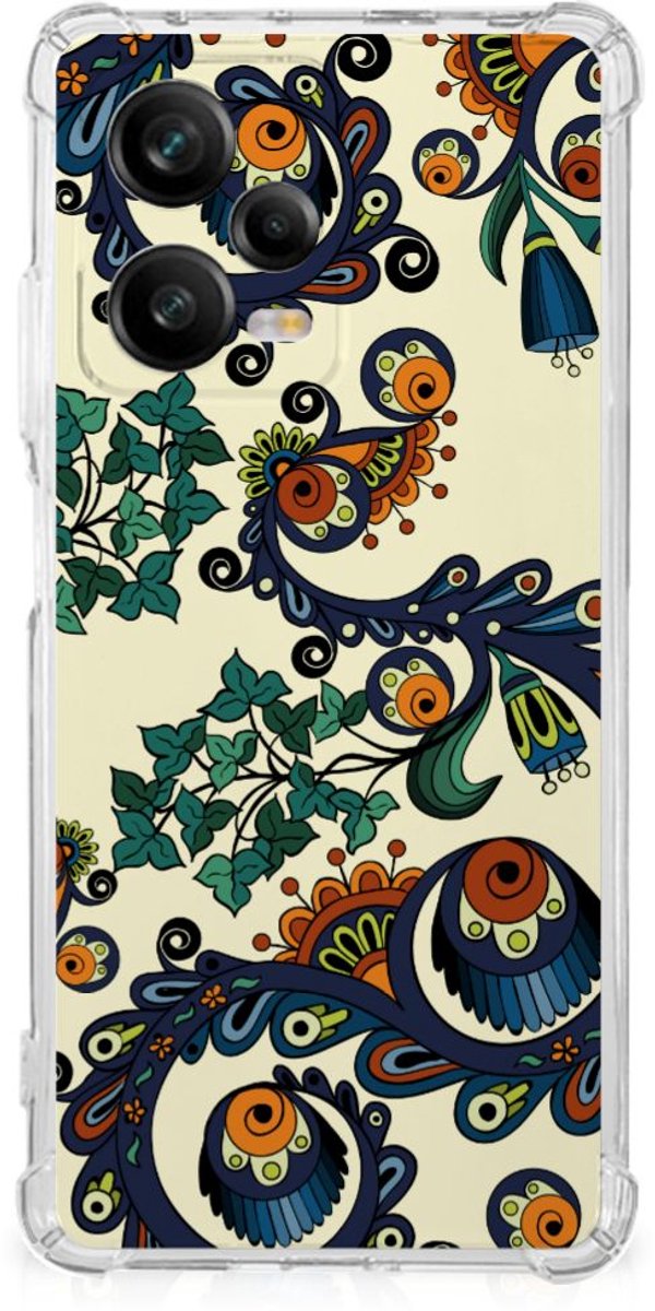 Anti Shock Case Xiaomi Redmi Note 12 Pro Plus Barok Flower