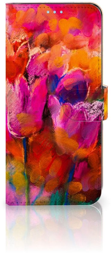 Coque pour téléphone portable OPPO A74 4G Cover avec texte Tulipes