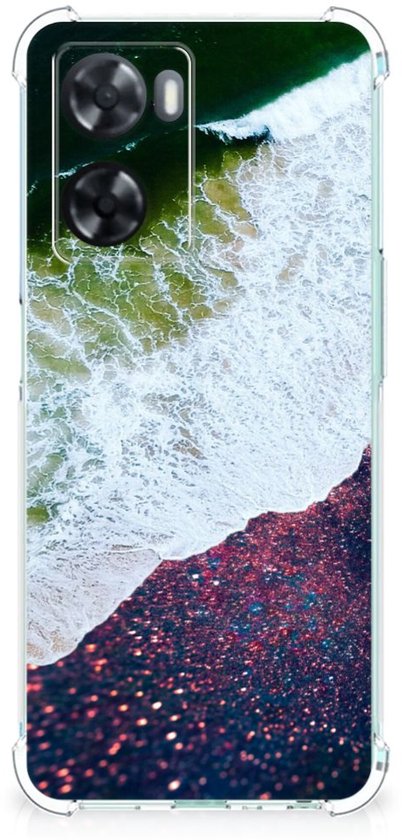 Coque Hybride Anti Choc OPPO A57 | A57 | Coque pour téléphone A77 4G avec bordure transparente Sea in Space