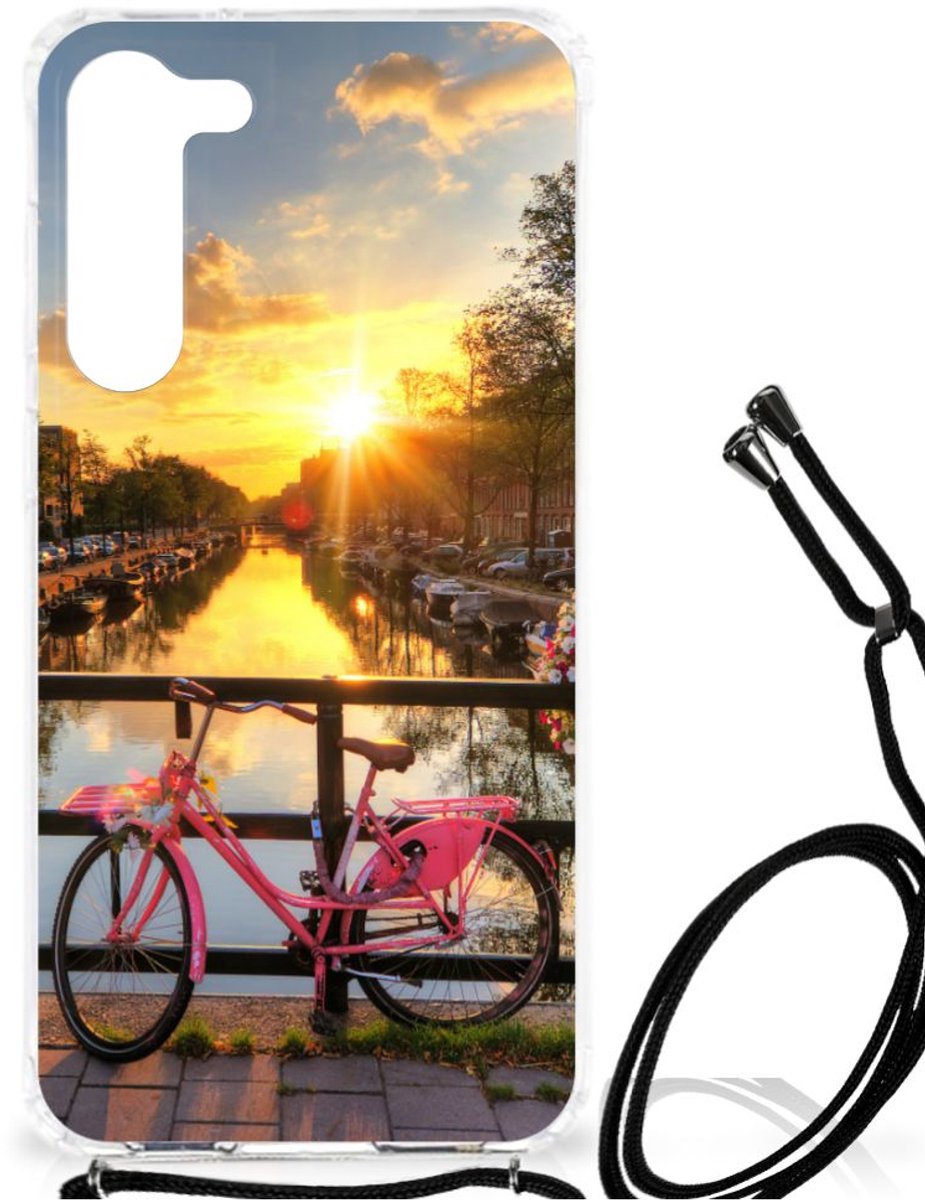 Samsung Galaxy S23 Plus Telefoonhoesje met valbescherming Amsterdamse Grachten