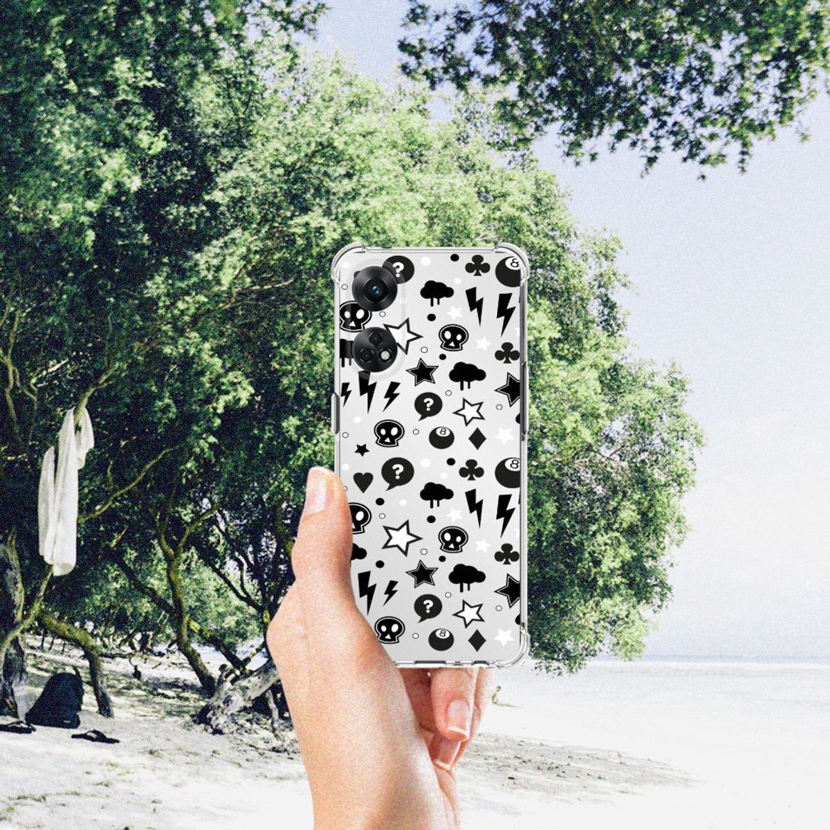 Extreme Case OPPO Reno8 T 4G Silver Punk