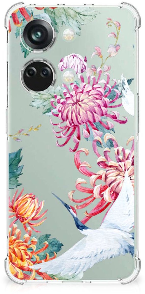 OnePlus Nord 3 Case Anti-shock Bird Flowers
