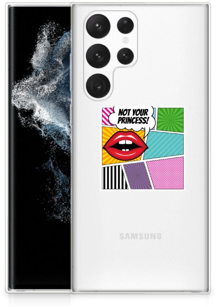 Samsung Galaxy S22 Ultra Silicone Back Cover Popart Princess