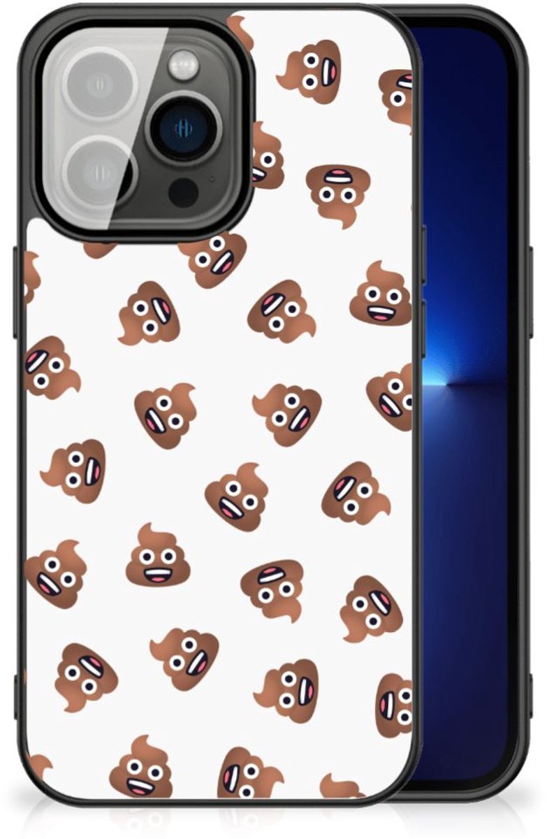 Back Case voor iPhone 13 Pro Poep Emojis