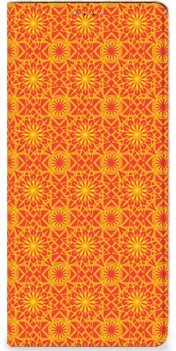 Samsung Galaxy A22 5G Hoesje met Magneet Batik Oranje