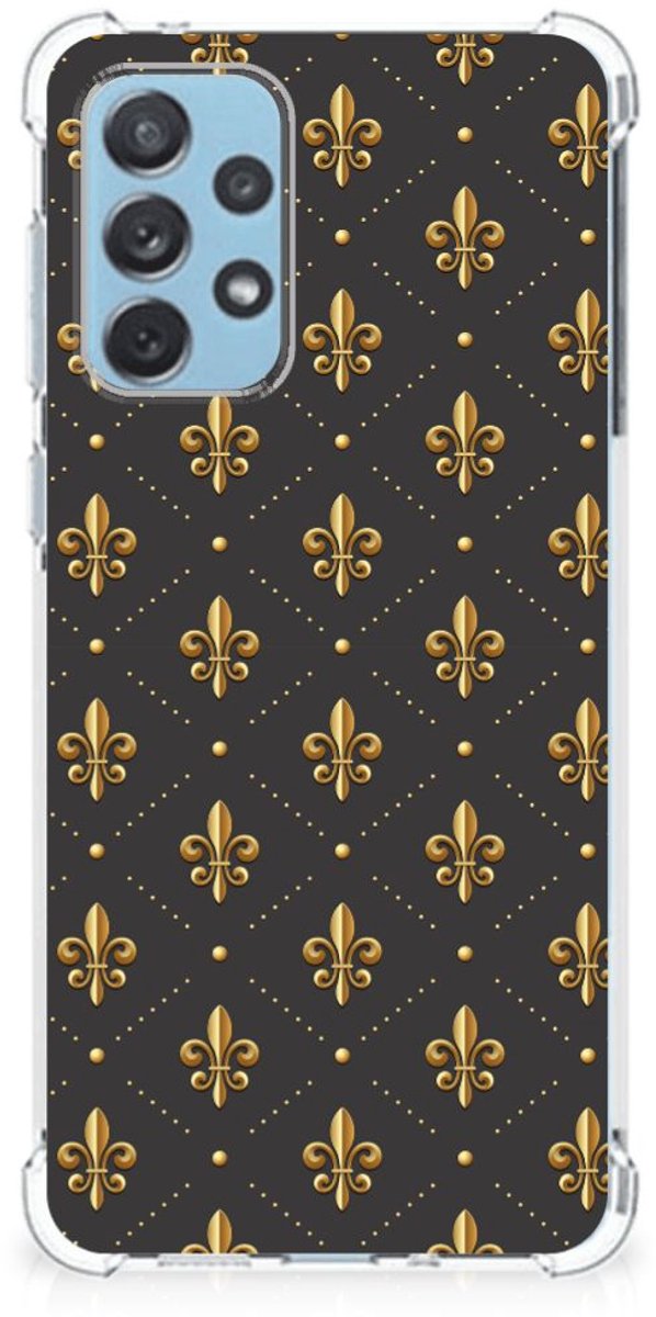 Samsung Galaxy A73 Doorzichtige Silicone Hoesje Franse Lelie