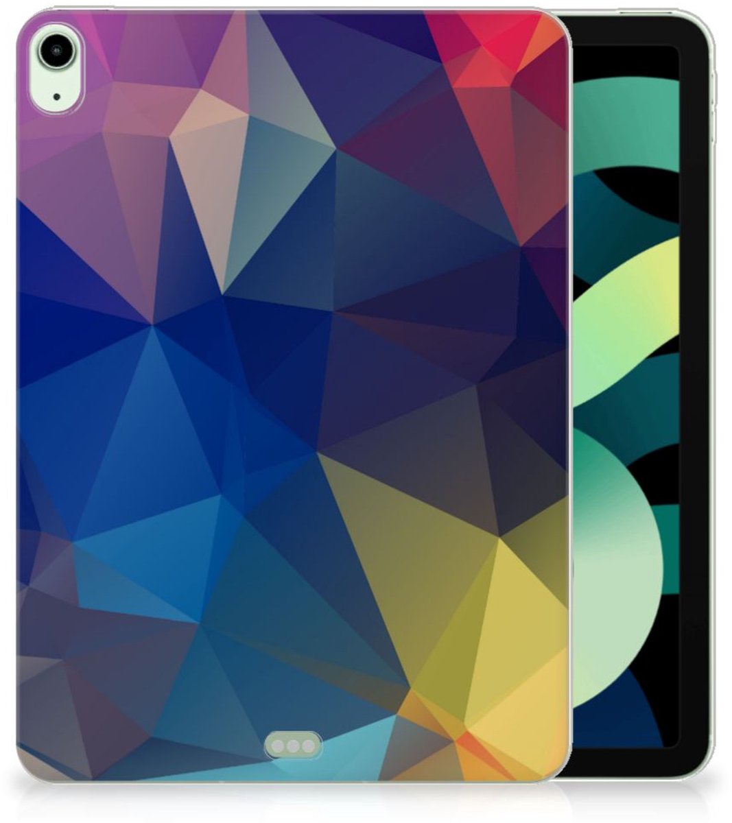 iPad Air (2020/2022) 10.9 inch Back Cover Polygon Dark
