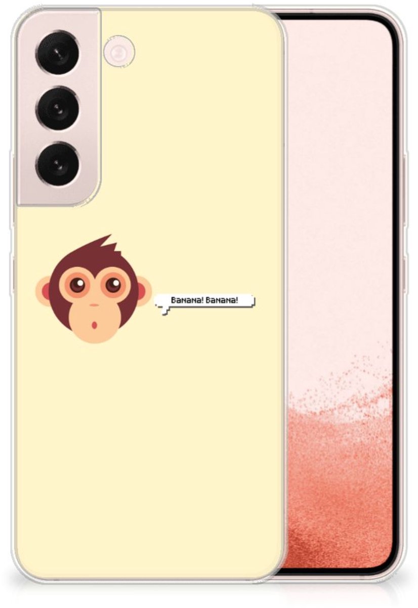 Samsung Galaxy S22 Telefoonhoesje met Naam Monkey