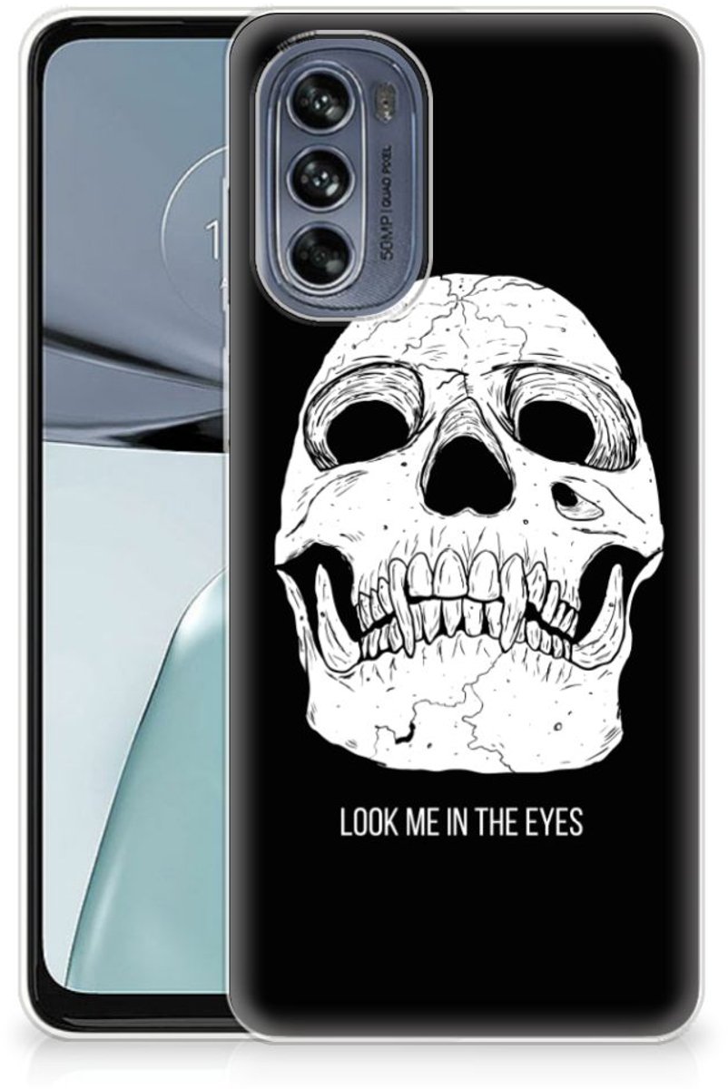 Silicone Back Case Motorola Moto G62 5G Skull Eyes