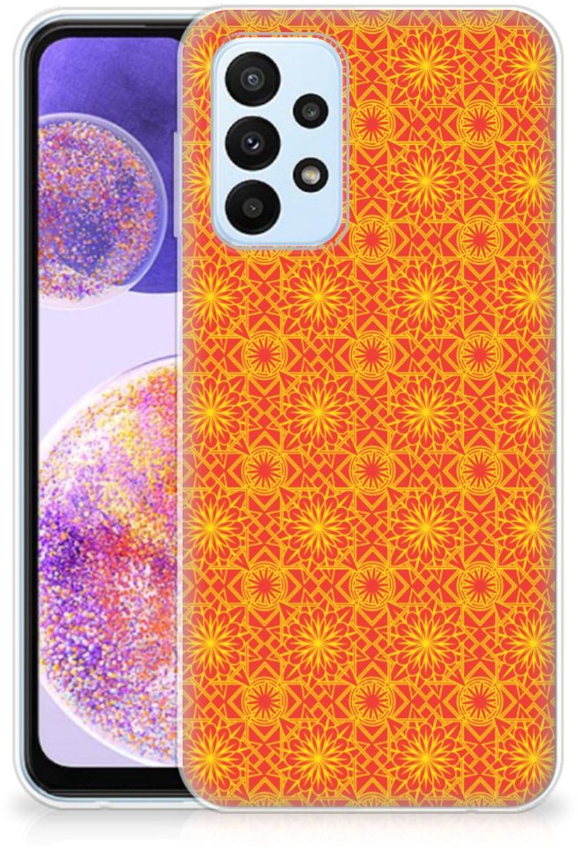 Samsung Galaxy A23 TPU bumper Batik Oranje