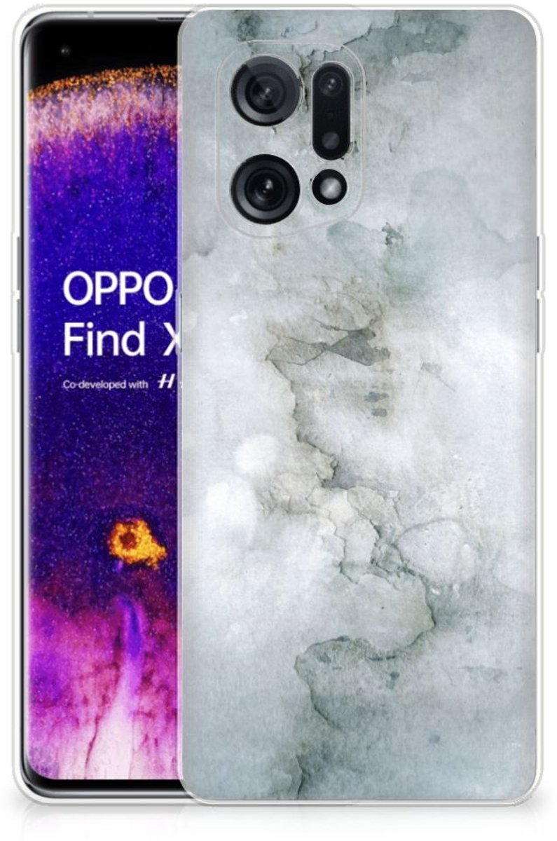 Hoesje maken OPPO Find X5 Painting Grey
