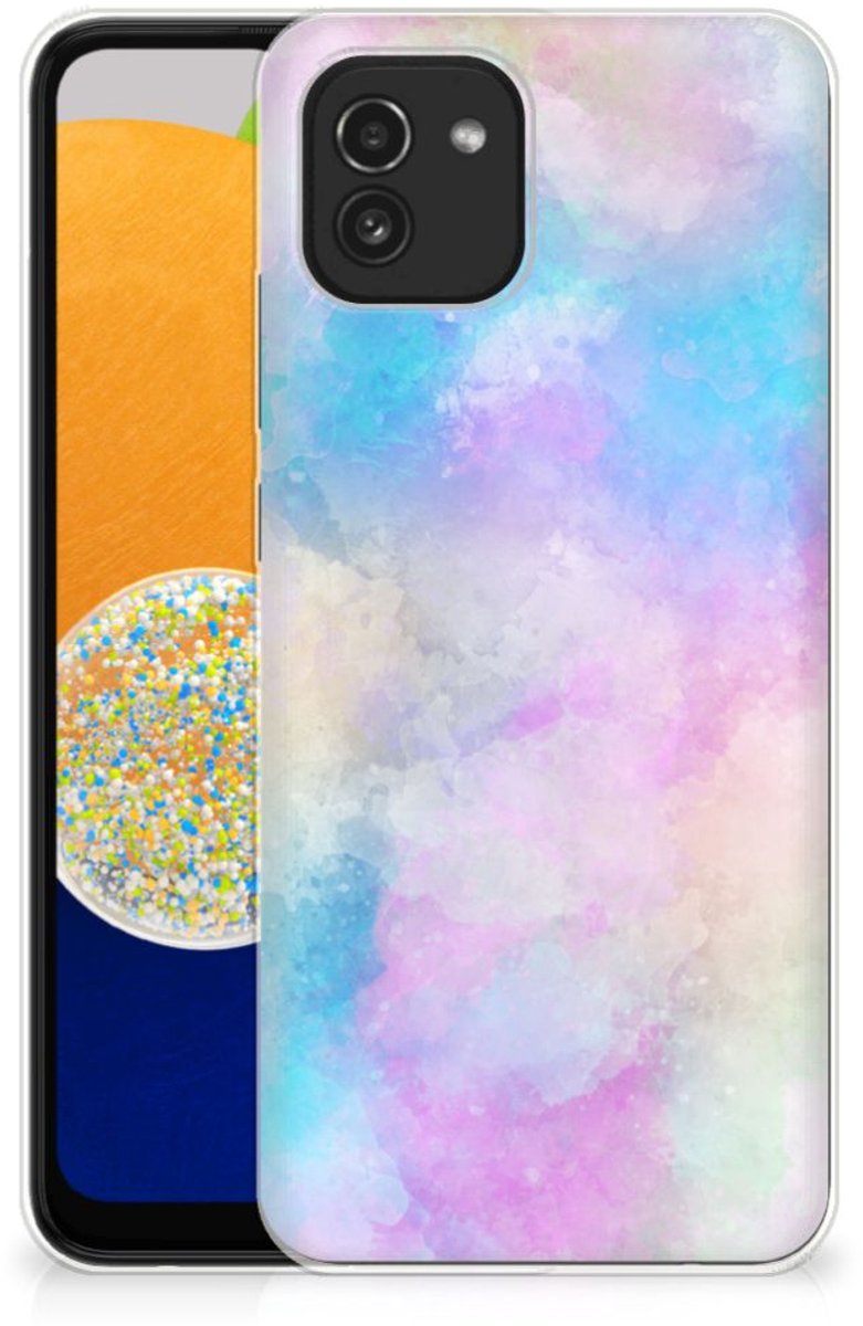 Hoesje maken Samsung Galaxy A03 Watercolor Light