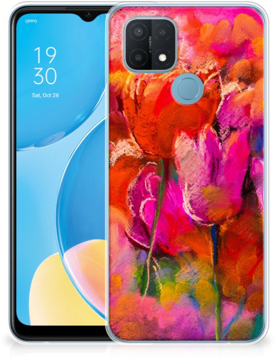 Hoesje maken OPPO A15 Tulips