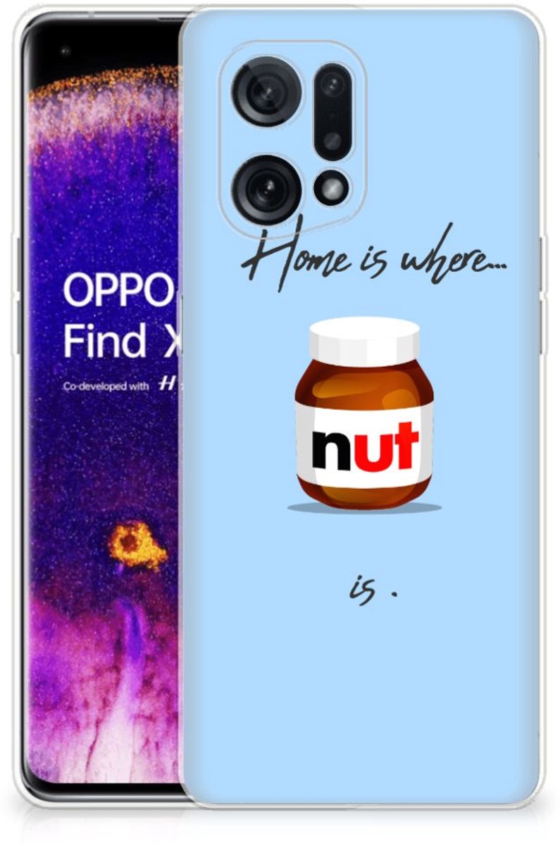 OPPO Find X5 Siliconen Case Nut Home