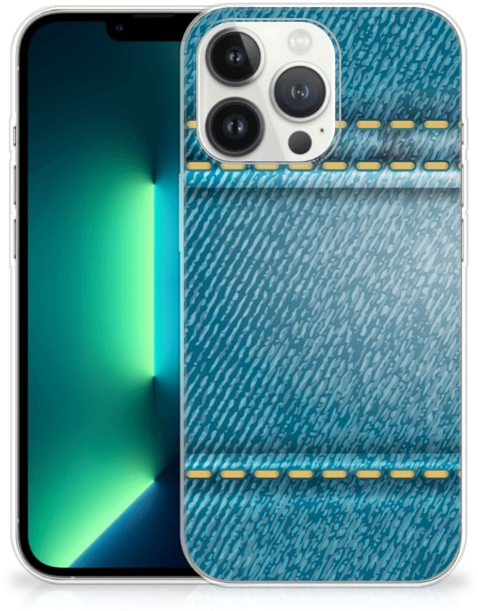 iPhone 13 Pro Max Silicone Back Cover Jeans