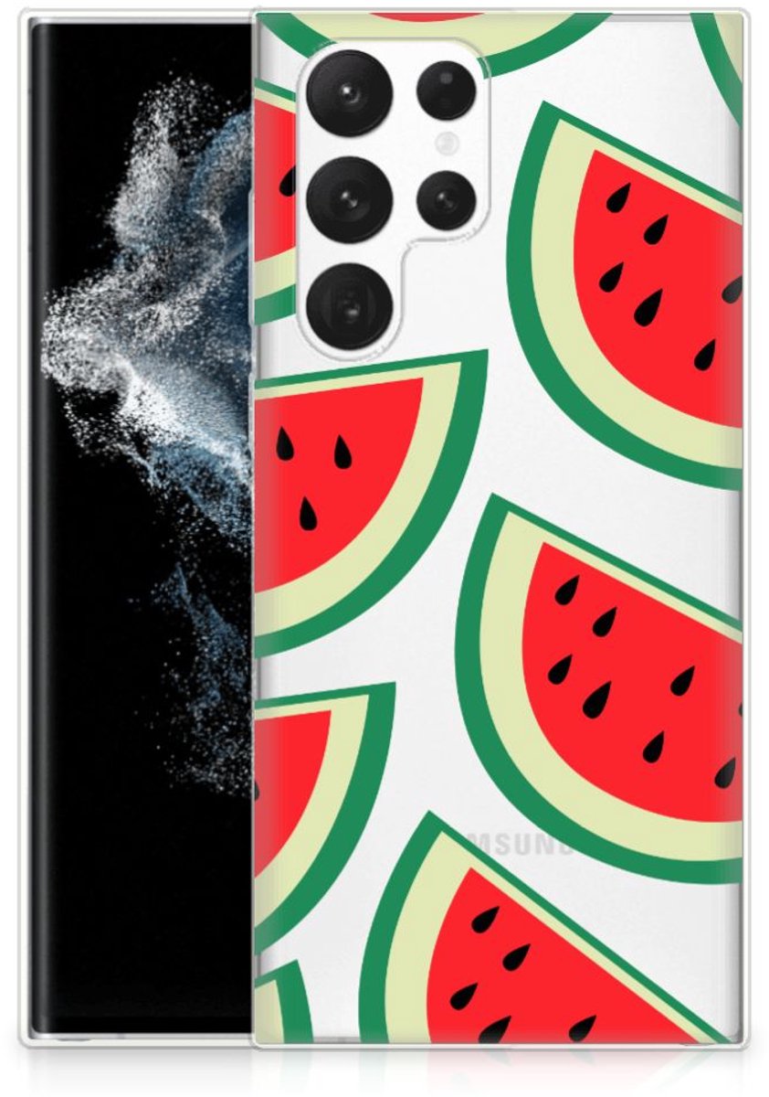 Samsung Galaxy S22 Ultra Siliconen Case Watermelons
