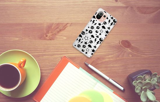 Bumper Housse Etui pour Xiaomi Mi 11 Lite Coque Silver Punk