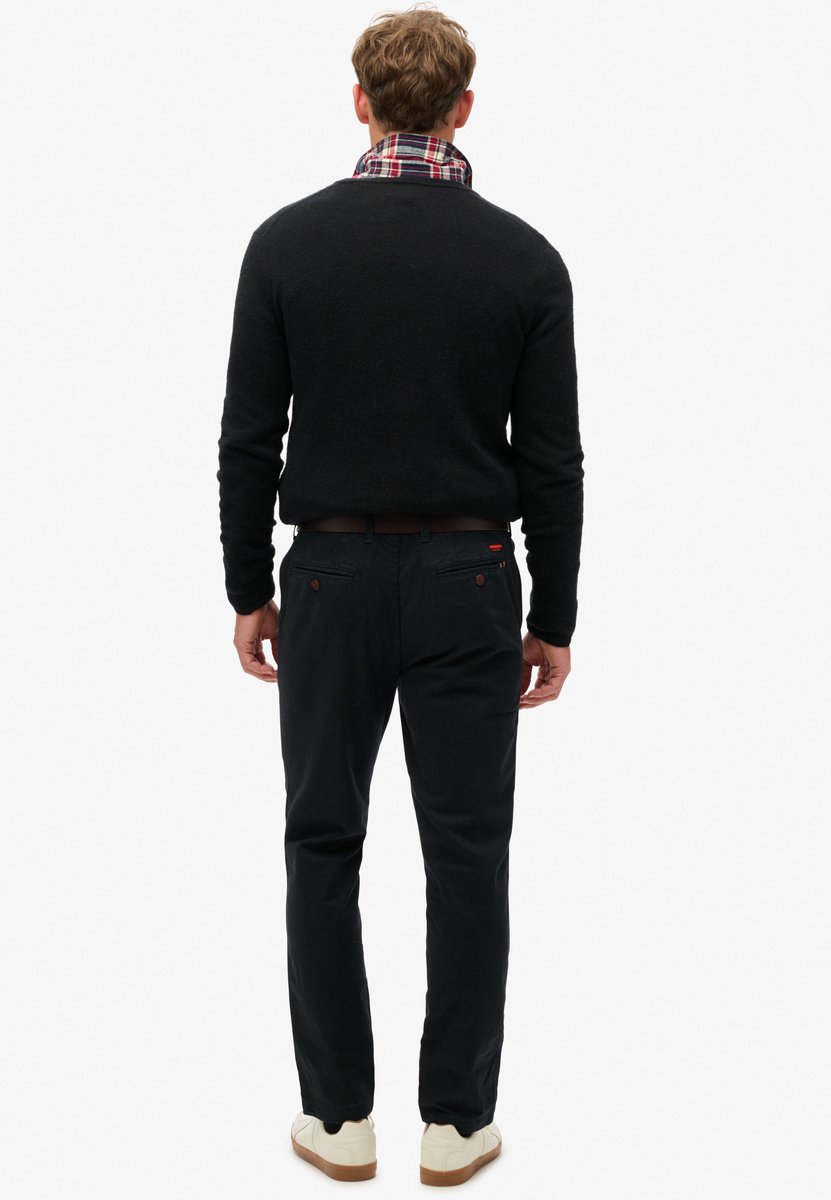 Superdry International Chino Broek 32 32 Man Zwart