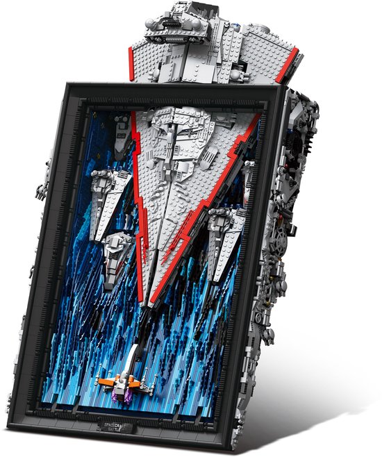 Reobrix - Millennium Star Art schilderij | Space battle wars mega pack | Classic creator STEM speelgoed | Technic bouwpakket compatibel met lego mould king sluban | Ruimtevaarder destroyer falcon modelbouw voor kinderen en volwassenen | 5964 bloks