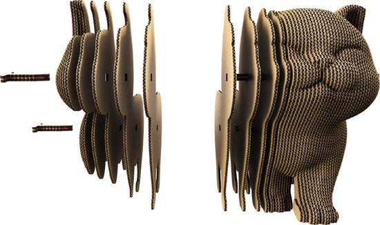 Cartonic - TRIO DE CHATONS - Puzzle 3D - puzzles - DIY- enfants et adultes