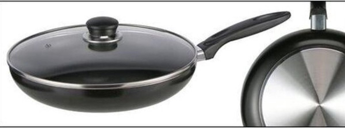 Haushalt 24100 -  Koekenpan - aluminium - glazendeksel