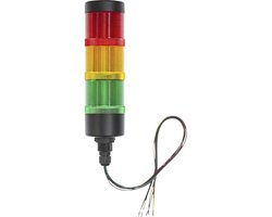 TRU COMPONENTS Signaalzuil TC-12835340 TC-HBJD-55A-D/3/RYG/24V/IP65 LED Rood, Geel, Groen 1 stuk(s)