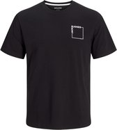 JACK&JONES JJVERNER TEE SS CREW NECK LN Heren T-shirt - Black