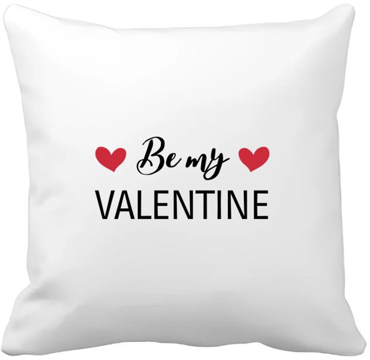 Akyol be my valentine Kussen hoes - Valentijnsdag - iemand die liefde wilt geven aan een ander - valentijnsdag - cadeau voor vriend/vriendin - verjaardagscadeau - kado - geschenk - gift - verrassing - valentijnscadeautje - 40 bij 40 cm Multicolor