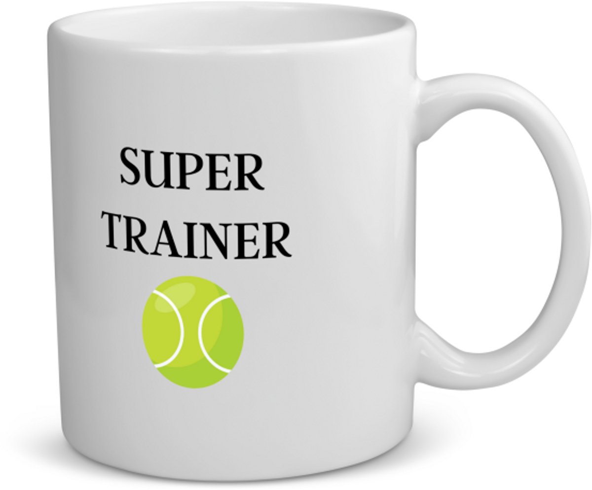 Akyol - tennis met eigen naam koffiemok - theemok - Tennis - tennisser - sport - 350 ML inhoud