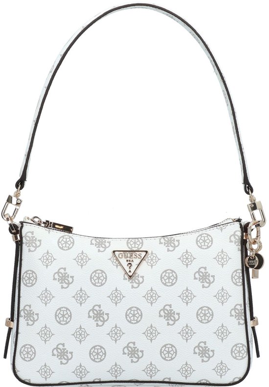 Borsa GUESS Eco Erica A Tracolla - Bianco Con Logo - 2 Scomparti E Tracolla Regolabile - Poliuretano