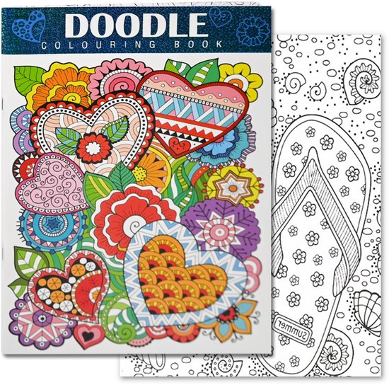 Kleurboek voor Volwassenen Doodling - Mandala Kleurboek Volwassenen - Kleuren voor Volwassenen - Tekenen voor Volwassenen - Creatief Volwassenen - 48 Pagina's - 29,7 x 21 cm