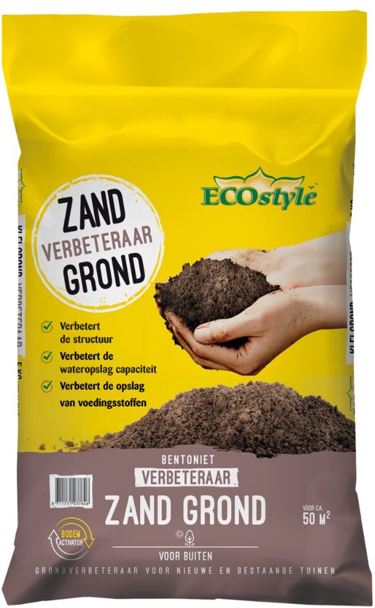 ECOstyle Zangrond Verbeteraar - Voor het Verbeteren van de Structuur van Zandgronden - 5 KG - voor 50 m2