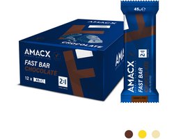 Amacx Fast Bar - Energiereep - Energie Reep - Chocolate - 12 pack