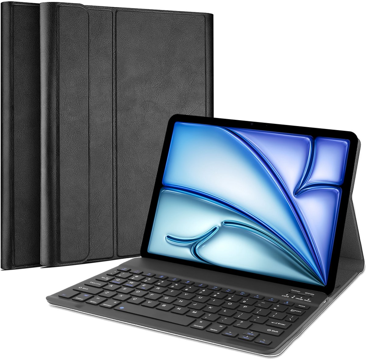 Just in Case Apple iPad Air (2020) Premium Toetsenbord Hoes Zwart QWERTY