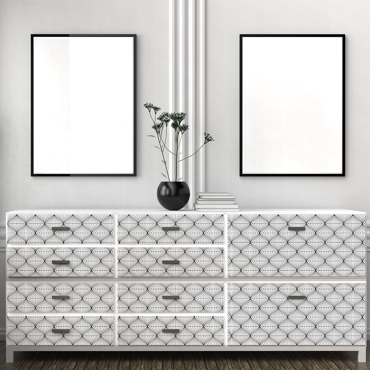 Ambiance Sticker Scandinavische meubelsticker Rodolph 40 x 60 cm Multi color