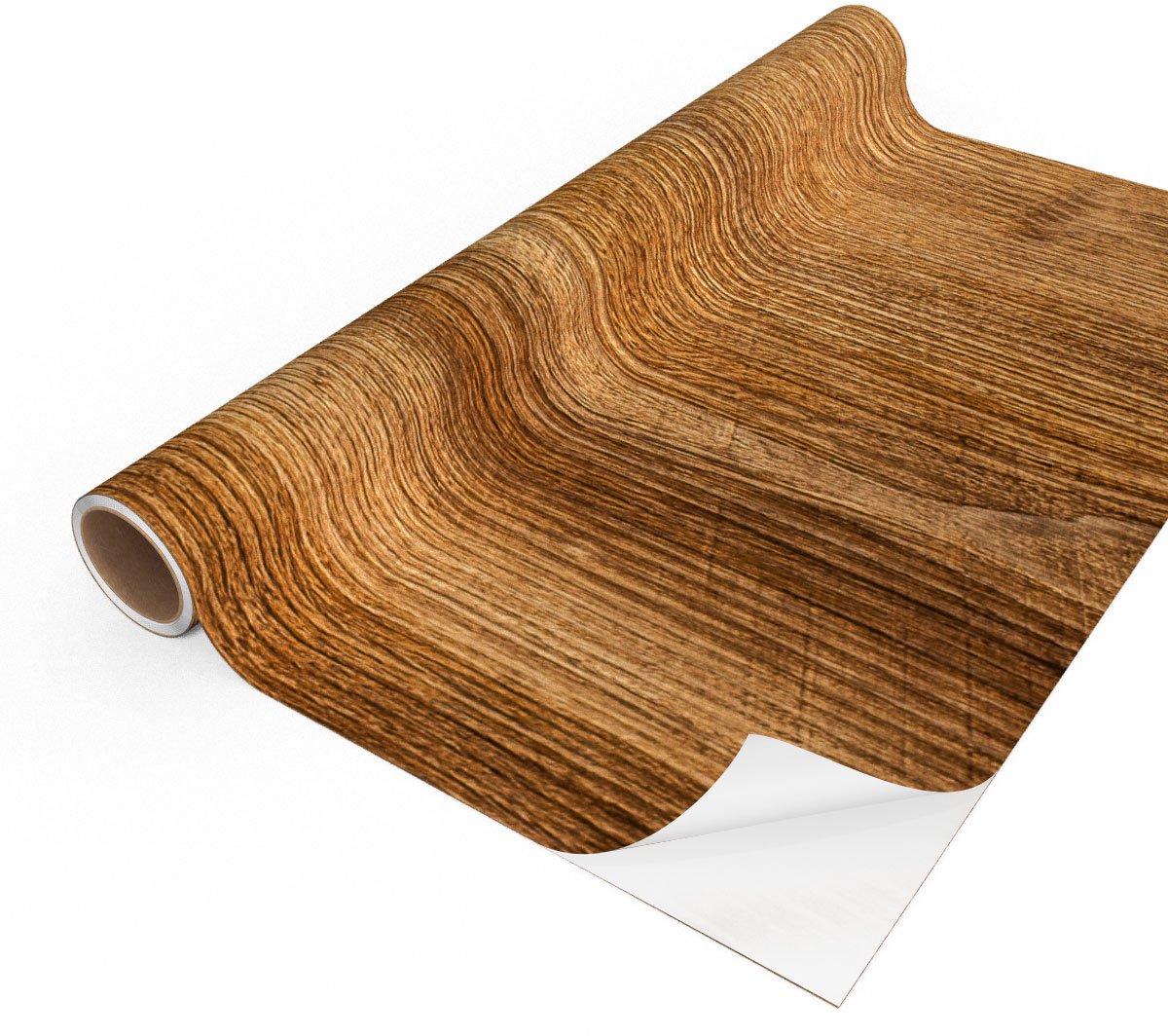 Zelfklevende vinylfolie op rol, per meter verkocht - Afwasbare sticker voor keukenmeubels, kasten en deuren - CARAMEL HOUT - 60x200cm