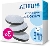 Bol.com Waterfilter MicroDisc 3 Stuks - Zwart - Geschikt voor BRITA Fill&Go - 5.5 x 5.5 x 0.4 cm aanbieding